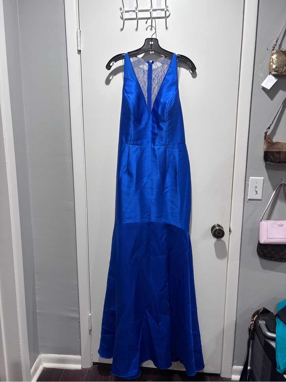 Adrianna Papell Cobalt Blue Evening Dress
